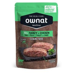 Ownat Wetline Cat Turkey & Chicken (Saquetas) 12 x 85 gr
