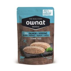 Ownat Wetline Cat Salmon & Herring (Saquetas) 12 x 85 gr