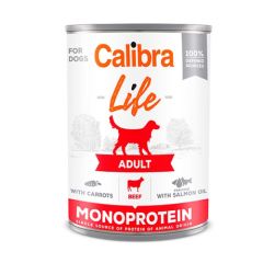 Calibra Dog Life Adult Beef & Carrot (Latas) 6 x 400 gr
