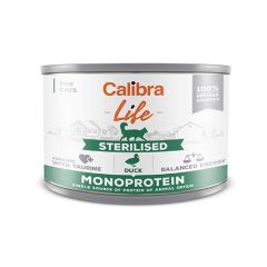 Calibra Cat Life Sterilised Duck (Latas) 6 x 200 gr