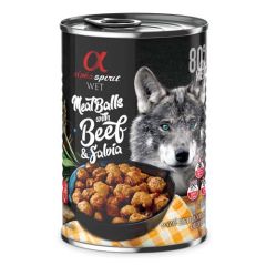 Alpha Spirit Almôndegas com carne de vaca e sálvia 400 gr x 6
