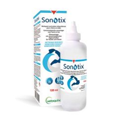 Sonotix limpador de orelhas cães e gatos (120 ml)
