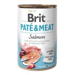 Brit Pate & Meat Salmon (Latas) - 6 x 400 gr