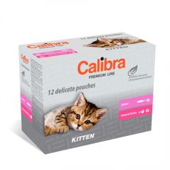 Calibra Cat Multipack Kitten (Saquetas) 12 x 100 gr