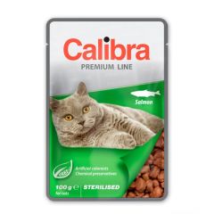 Calibra Cat Sterilised Salmon (Saquetas) 24 x 100 gr