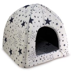 Iglu estrelas pretas 45x45x40 cm Arquivet