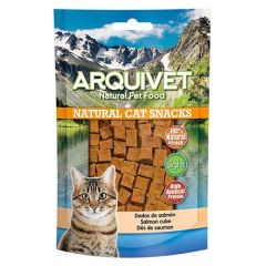 Snack gato - Cubos de salmão - 50 g Arquivet