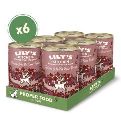 Lily's Kitchen Venison & Wild Boar Terrine Tin 6X400 Gr (Envio 3 - 5 días)