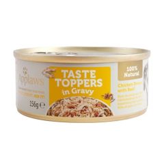 Applaws Dog Taste Toppers in Gravy Chicken with Beef (Boîtes) 156 gr x 12