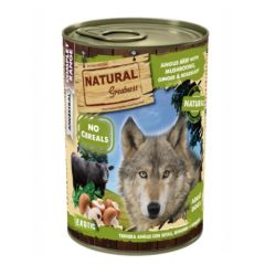 Natural Greatness Dog Angus Bife com Cogumelos, Gengibre e Alecrim (Lata) 400g x 6
