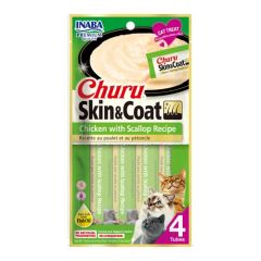 Churu Cat Skin & Coat Chicken With Scallop