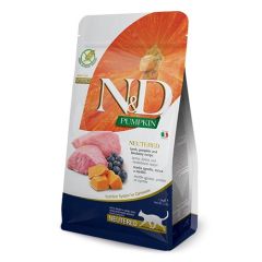 Farmina N&D Grain Free Pumpkin Neutered Cordeiro & Mirtilo Gato