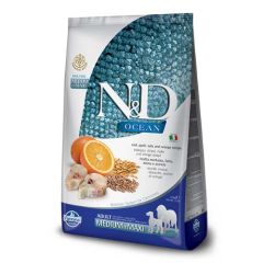 Farmina N&D Ocean Adult Medium-Maxi bacalhau & Laranja Ancestral Grain Cães
