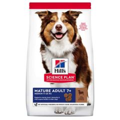 Hill's Science Plan Mature Adult 7+ Medium Cordeiro & Arroz