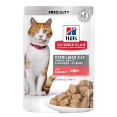 Hill's Feline Sterilised Salmao (Saquetas)