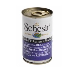 Schesir Gato Atum e Filetes de Boi (Latas)
