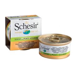 Schesir Gato Atum e sardinha - Cozido em Caldo (Latas)
