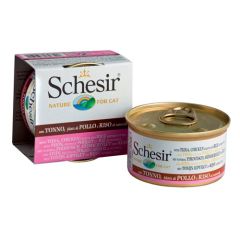 Schesir Gato Atum com Frango e Arroz (Latas)