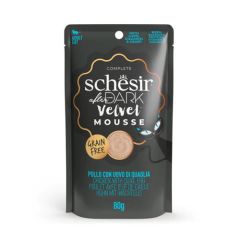 Schesir Gato After Dark Velvet Mousse Pollo con Huevo de Cordorniz(Saquetas)