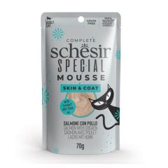 Schesir Gato Special Mousse Piel y Pelaje Salmón con Pollo (Saquetas)