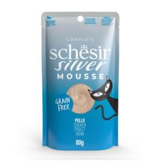 Schesir Gato Silver Mousse de Pollo (Saquetas)