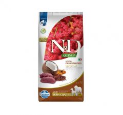 Farmina N&D Grain Free Quinoa Skin & Coat Cervo Med/Max Cães