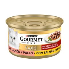 Gourmet Gold Bocaditos de Salmão e Frango