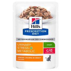 Hill's Feline C/D Urinary Stress + Metabolic (Saquetas)