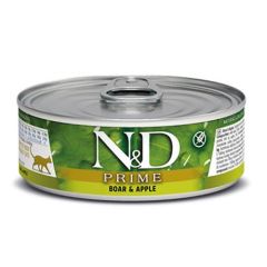 Farmina N&D Prime Adult Boar & Apple Cat (Latas) 70 gr x 30