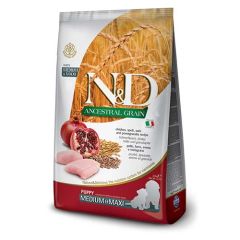 Farmina N&D Ancestral Grain Puppy Medium - Maxi Frango Cães