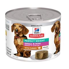 Hill's Science Plan Adult Small & Mini Perfect Weight Turkey Mousse (Latas)