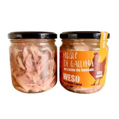 Weso Chicken Thigh in Bone Broth 6 x 400 ml