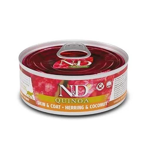 Farmina N&D Cat Quinoa Skin Coat Herring (Latas)