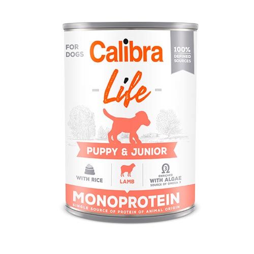 Calibra Dog Life Puppy Lamb & Rice (Latas) 6 x 400 gr