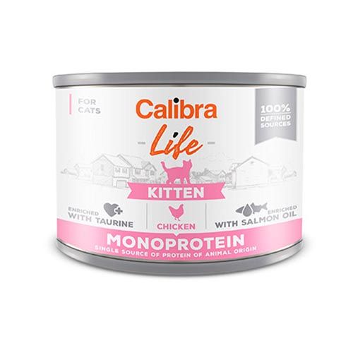 Calibra Cat Life Kitten Chicken (Latas) 6 x 200 gr