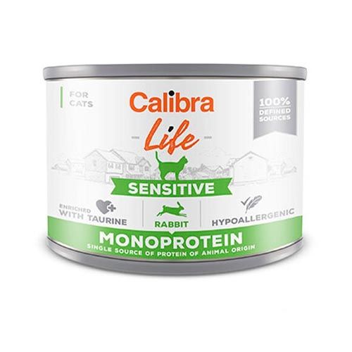 Calibra Cat Life Sensitive Rabbit (Latas) 6 x 200 gr