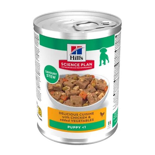 Hill's Science Plan Puppy Guisado de frango e legumes (Latas) - 12 x 363 gr