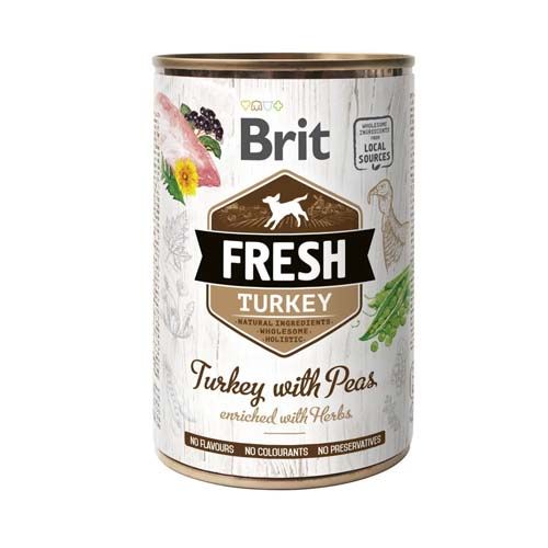 Brit Fresh Turkey Peas (Latas) - 6 x 400 gr