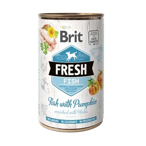 Brit Fresh Fish Pumpkin (Latas) - 6 x 400 gr