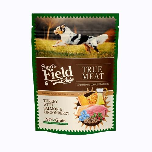 Sam's Field Turkey with Salmon & Lingonberry (Saquetas) - 12 x 260 gr