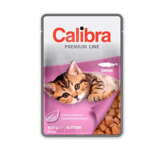 Calibra Cat Kitten Salmon (Saquetas) 24 x 100 gr