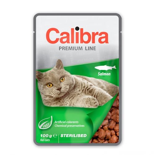 Calibra Cat Sterilised Salmon (Saquetas) 24 x 100 gr