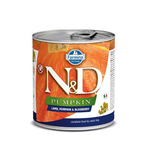 Farmina N&D Pumpkin Adult Cordeiro & Arándano (Latas) 285 gr x 6
