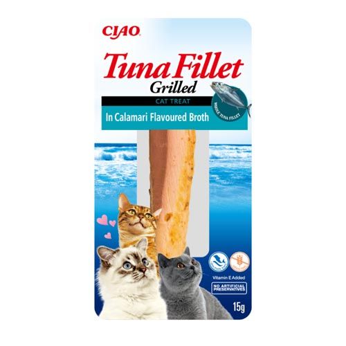 Churu Cat Tuna Fillet in Squid Broth - 12 x 15 gr (Envio 3 - 5 dias)