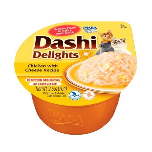 Churu Cat Dashi Delight Chicken & Cheese - 6 x 70 gr