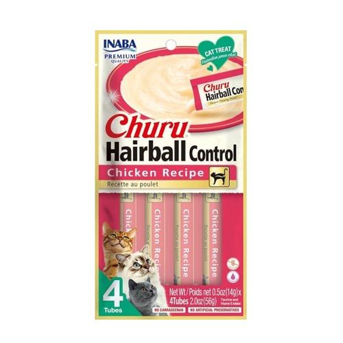 Churu Cat Hairball Receta de Chicken - 12 x 56 gr (Envio 3 - 5 dias)