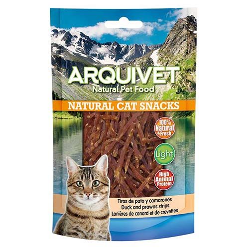 Tiras de pato e gambas - 50 g Arquivet