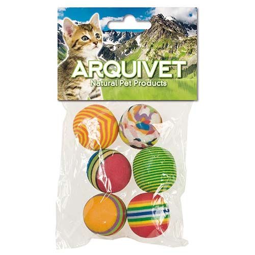 Bola gato multicolorida 3,5 cm Arquivet