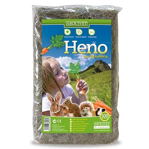 Feno com cenoura 500 g Arquivet