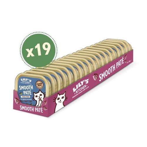 Lily's Kitchen Smooth Paté For Cats Turkey & Duck 19X85 Gr (Envio 3 - 5 días)